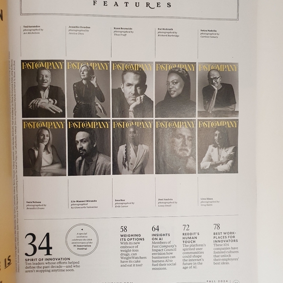 Fast Company Magazine - Fall 2024- Ryan Reynold's Cover - Picture 3 of 3